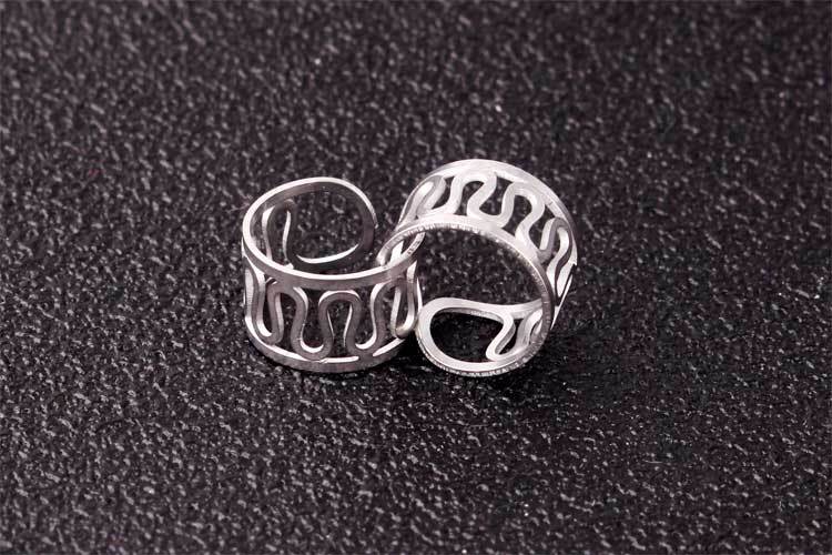 Version Fashionable Non Piercing Ear Clip Titanium Steel Earrings