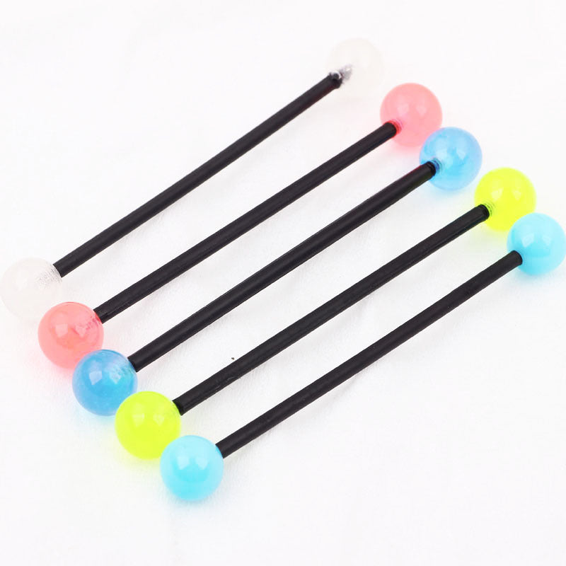 Popular Acrylic Luminous Industrial Ear Tongue Earrings