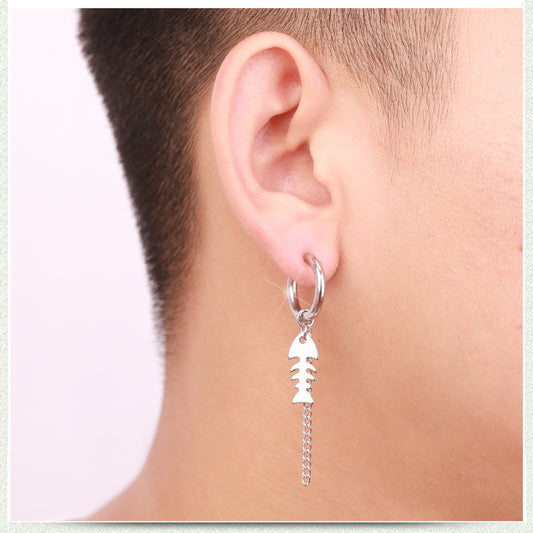 Korean Style Tassel Chain Without Pierced Rings