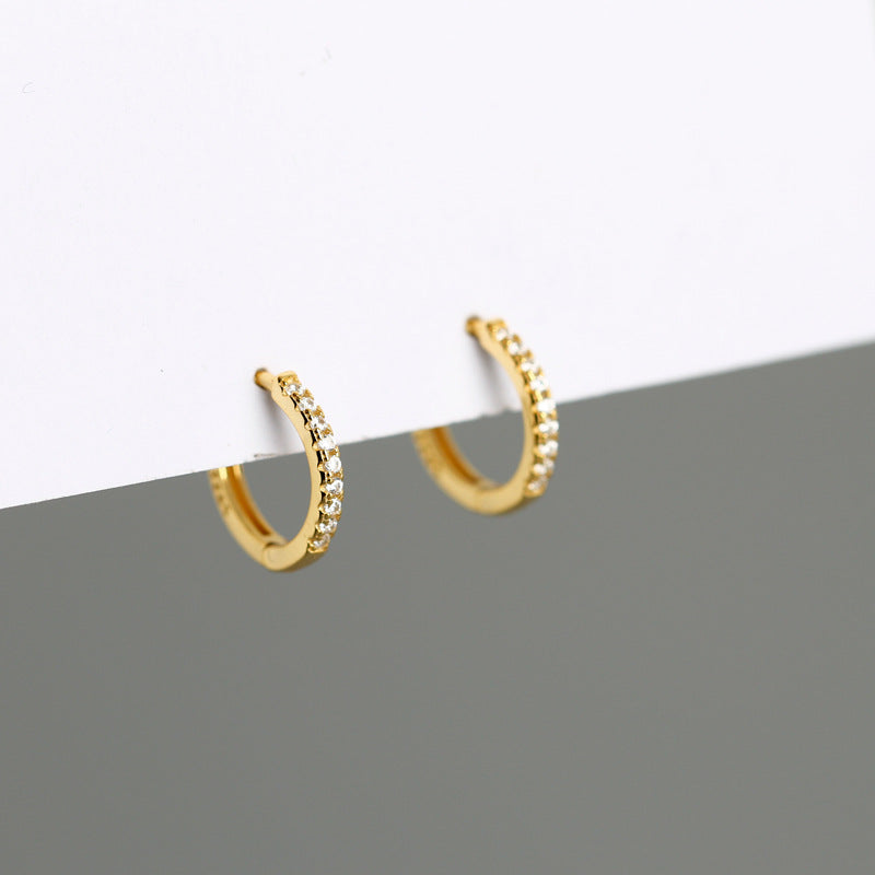 Micro Inlaid Zircon Personality Trend Ear Earrings