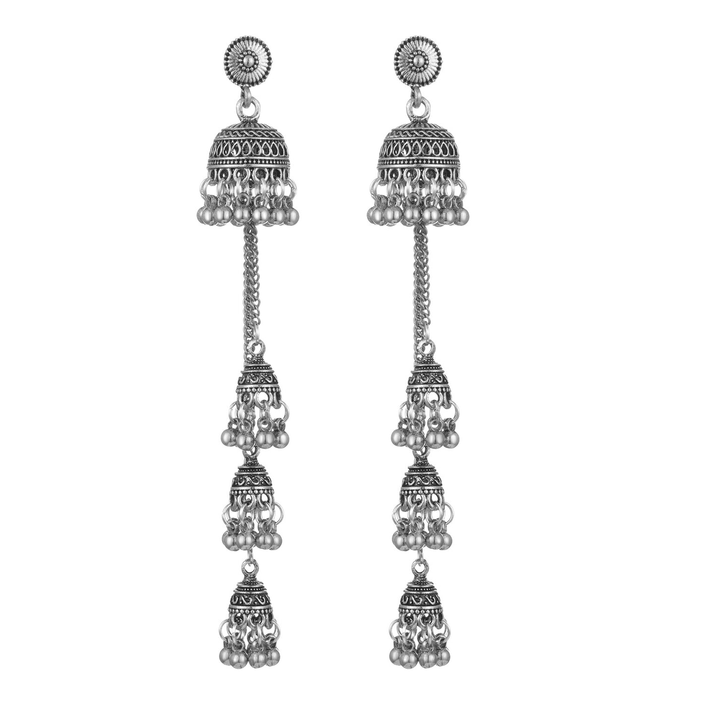 Unique Bell Long Tassel Chain Bohemian Earrings