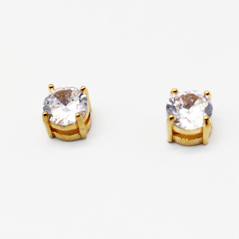 No Pierced Pseudo Material Zircon Magnet Earrings