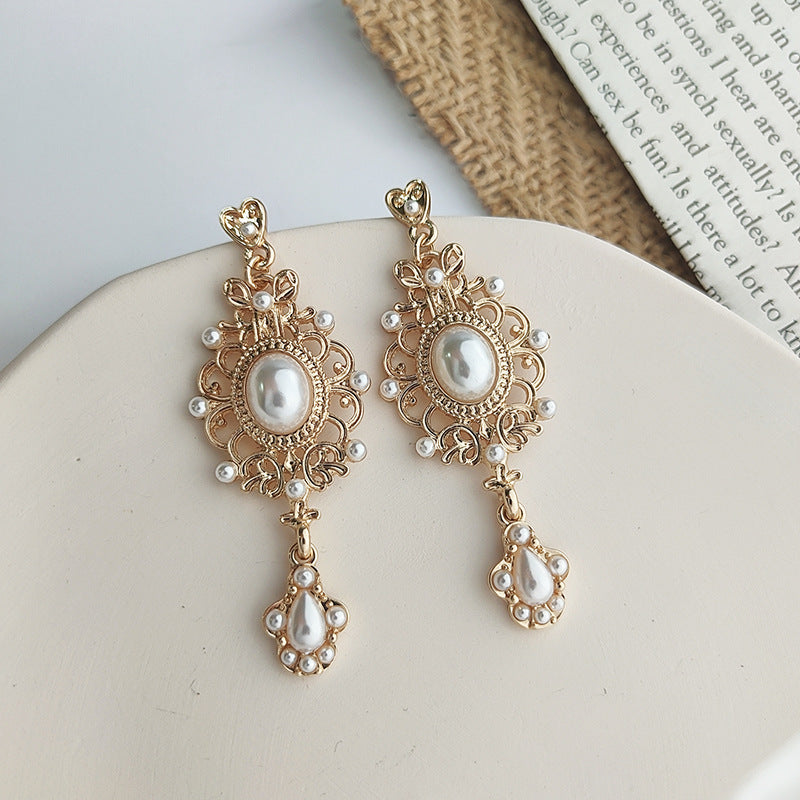 Baroque Pearl Elegant Classical Ear Clip Earrings