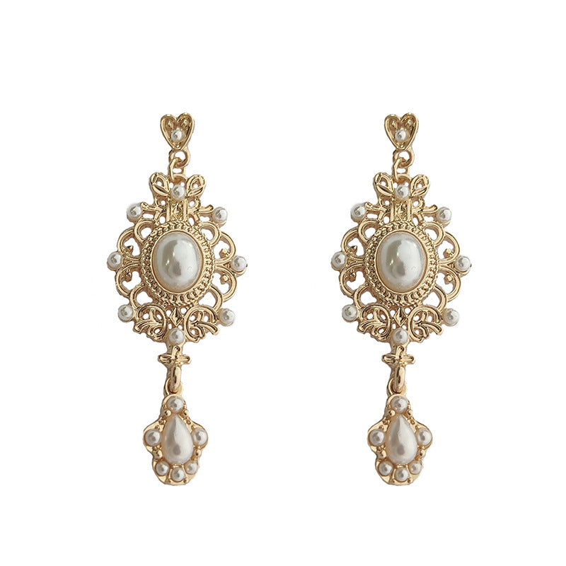 Baroque Pearl Elegant Classical Ear Clip Earrings