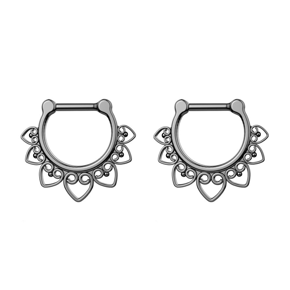 Hot Stainless Steel Zircon Nose Piercing Earrings