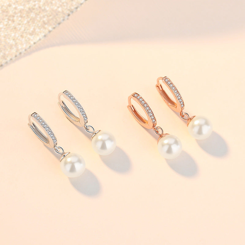 Clip Sterling Sier Temperamental Rose Gold Earrings