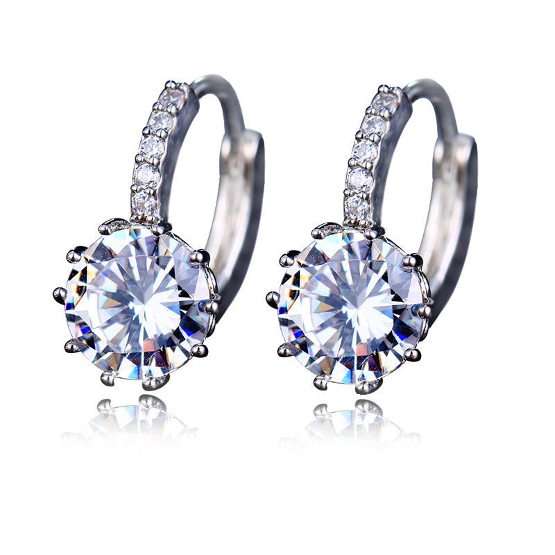 Zircon Jewelry Female Temperament Personality Simple Fashionmonger Earrings