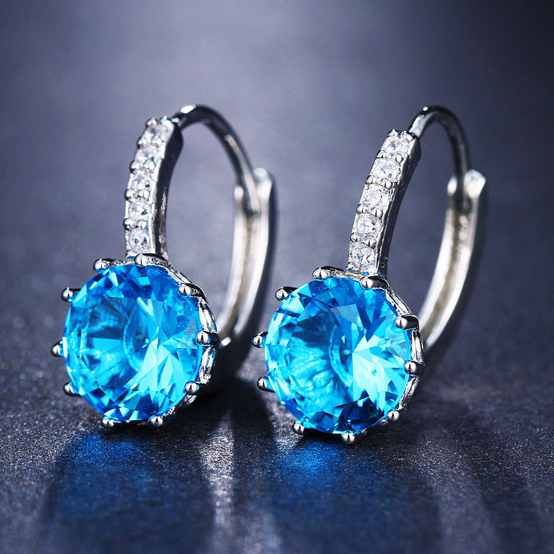 Zircon Jewelry Female Temperament Personality Simple Fashionmonger Earrings