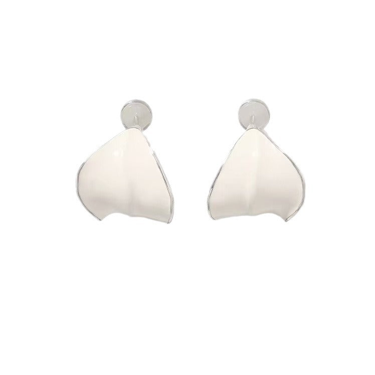 Series Leaf Enamel Glaze Design High Earrings