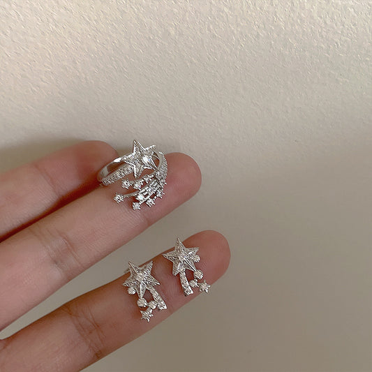 Light Luxury Exquisite Full Diamond Ear Earrings