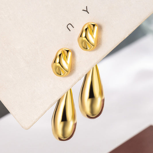 Women's Design Water Drop Stone Niche High-grade Earrings