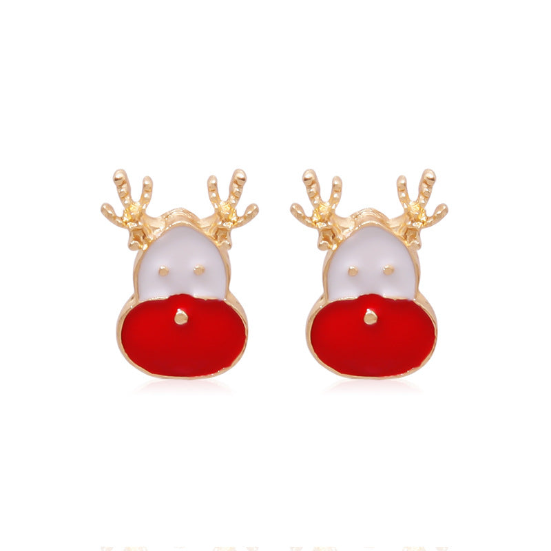 Christmas Series Fashion Delicate Diamond Tree Earrings