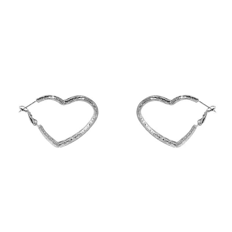 Sweet Cool Hot Big Love Ear Female Niche Design Earrings