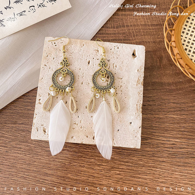 Women's Bohemian Tassel High-grade Chinese Style Earrings