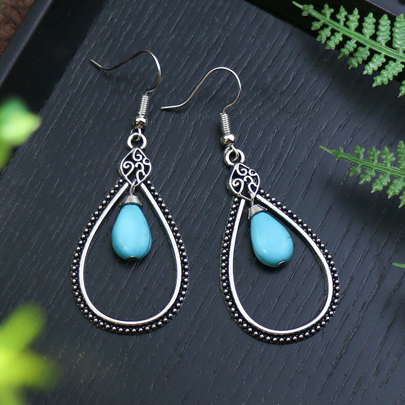 Women's Retro Long Fashion Creative Bell Acrylic Earrings