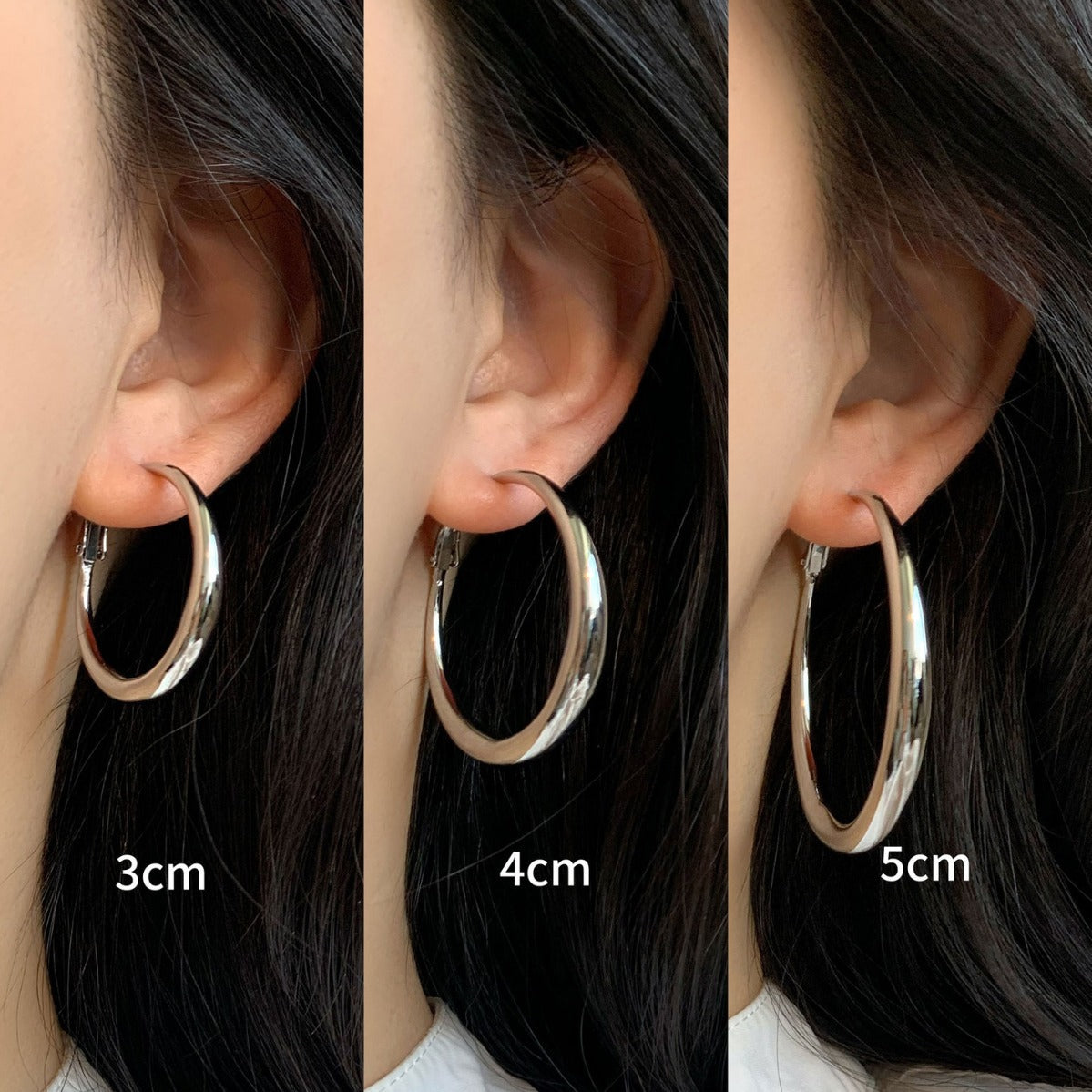 Women's Simple Big Hoop Retro Commuter Cold Earrings