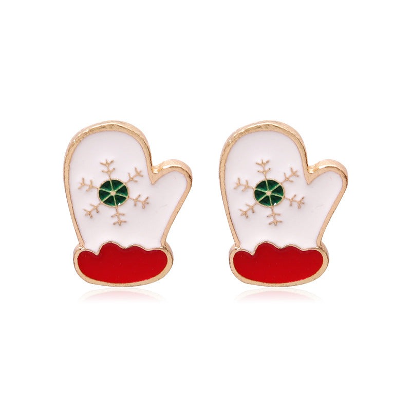 Christmas Series Fashion Delicate Diamond Tree Earrings