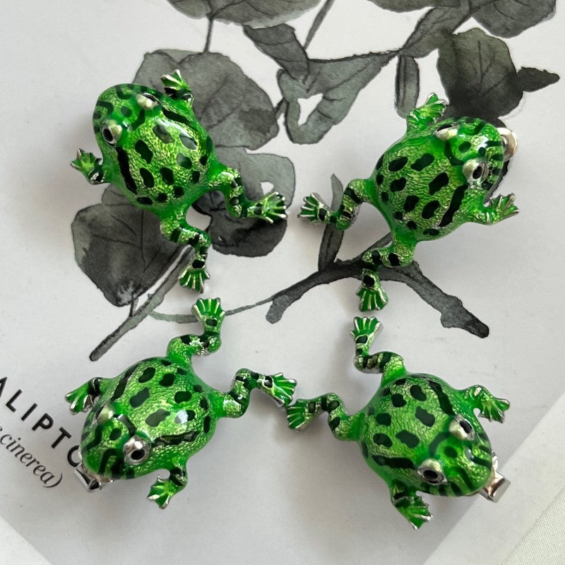 Frog Female Cute Personality Animal Retro Earrings