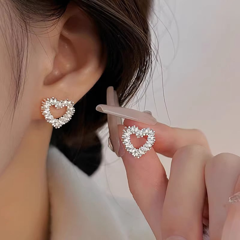 Sier Needle Korean Simple Design High-grade Earrings