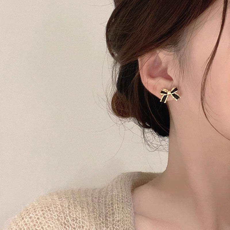 Sier Needle Korean Simple Design High-grade Earrings