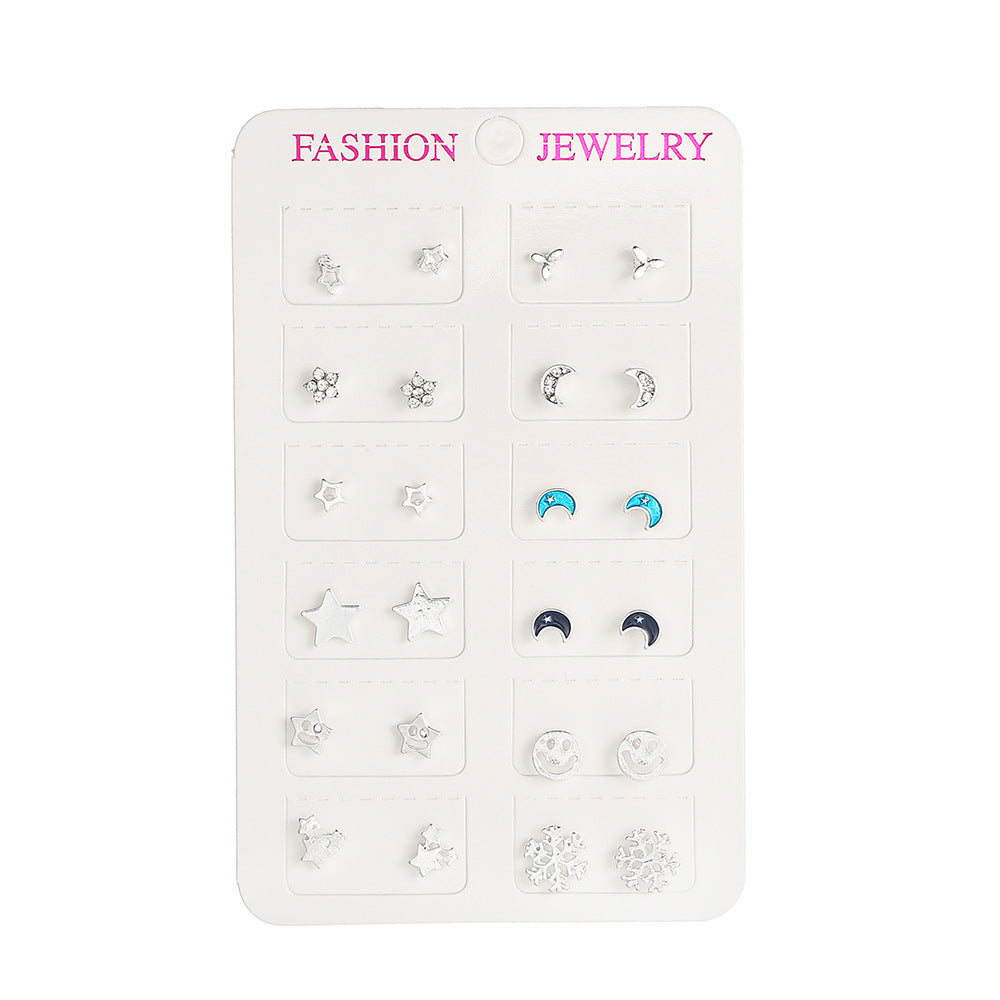 Wild Combination Female Fashion Korean Small Earrings