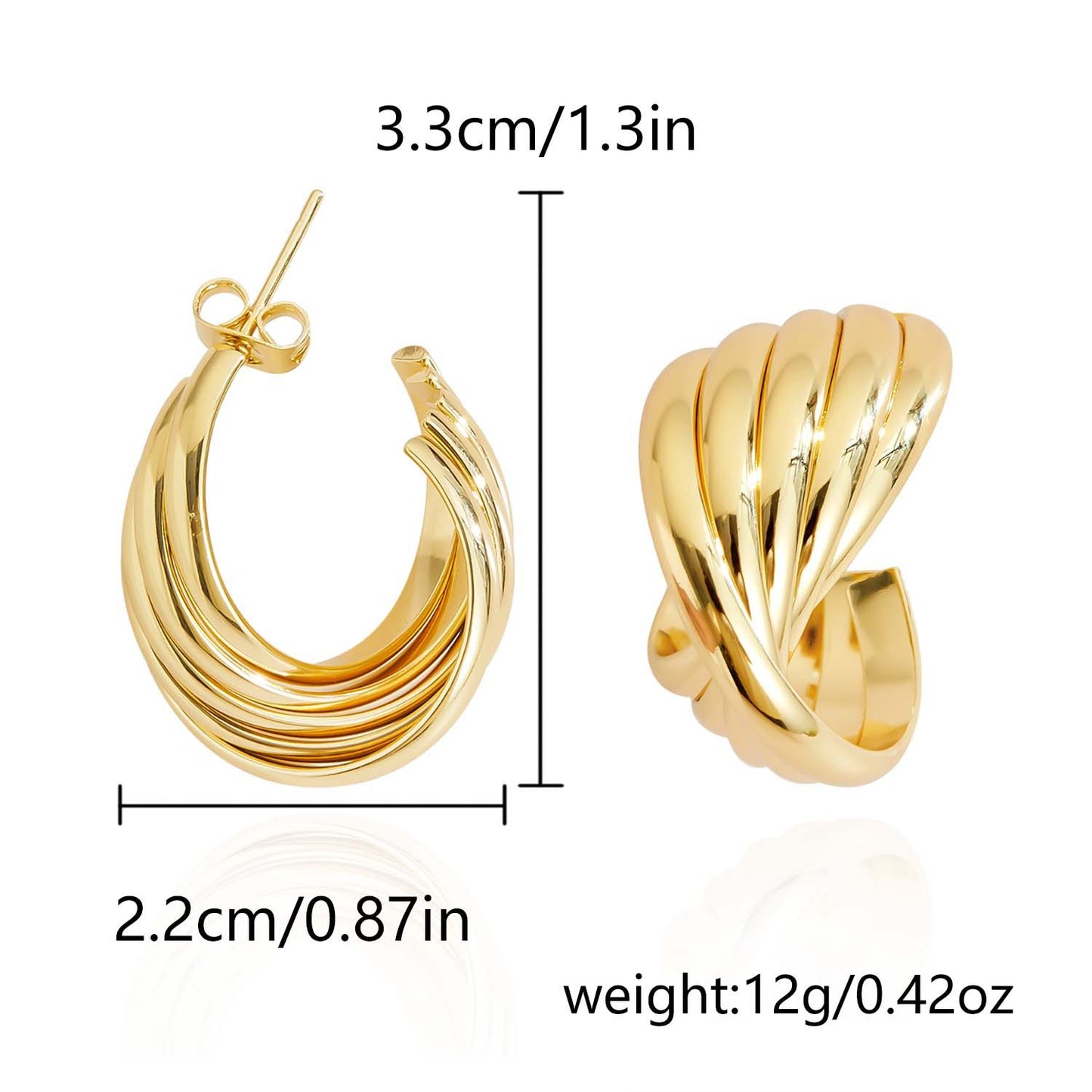 Women's French Flower For Fashion Graceful Geometric Earrings