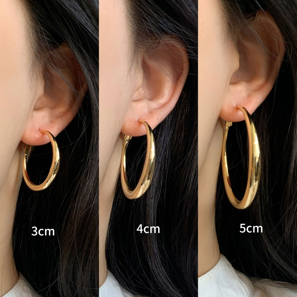 Women's Simple Big Hoop Retro Commuter Cold Earrings