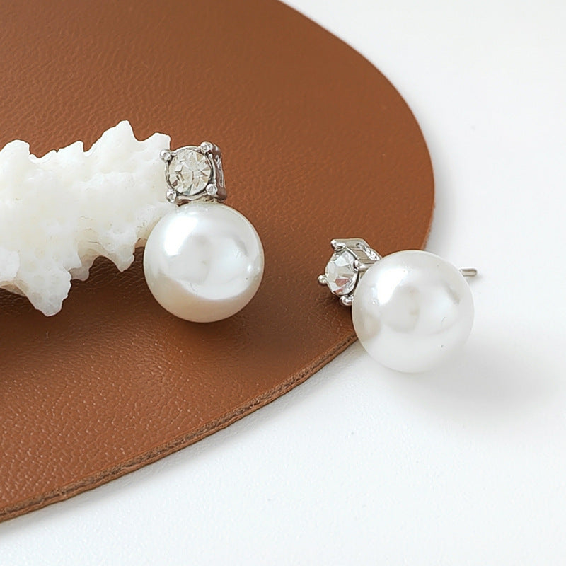 Needle French Entry Lux Vintage Pearl Elegant High-grade Earrings