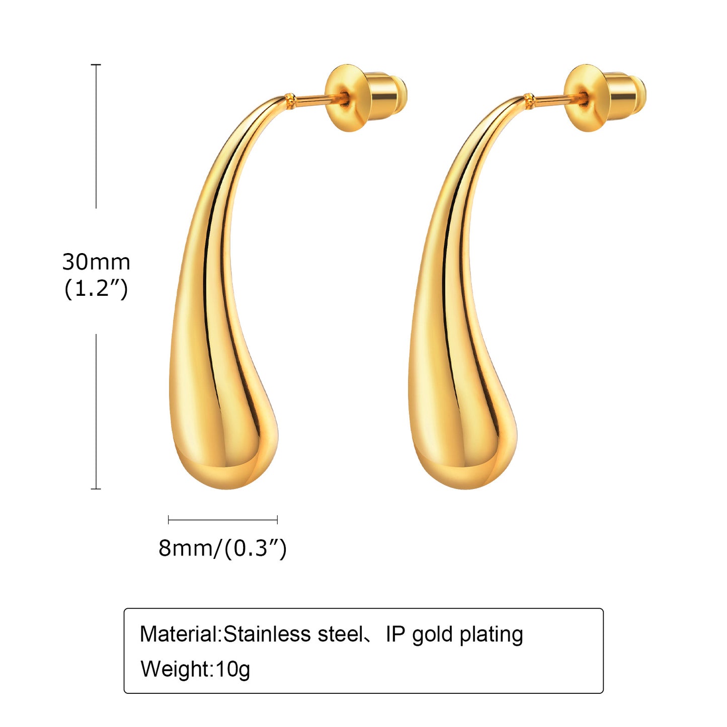 Steel Ear U-shaped Hollow Embossed Irregular Earrings