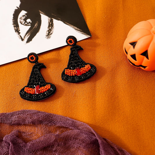 Funny Ghost Festival Halloween Hat Creative Bead Rings