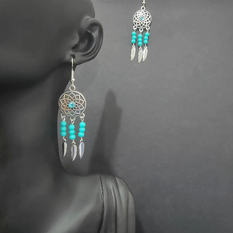 Ethnic Style Minority Scenic Spot Turquoise Earrings