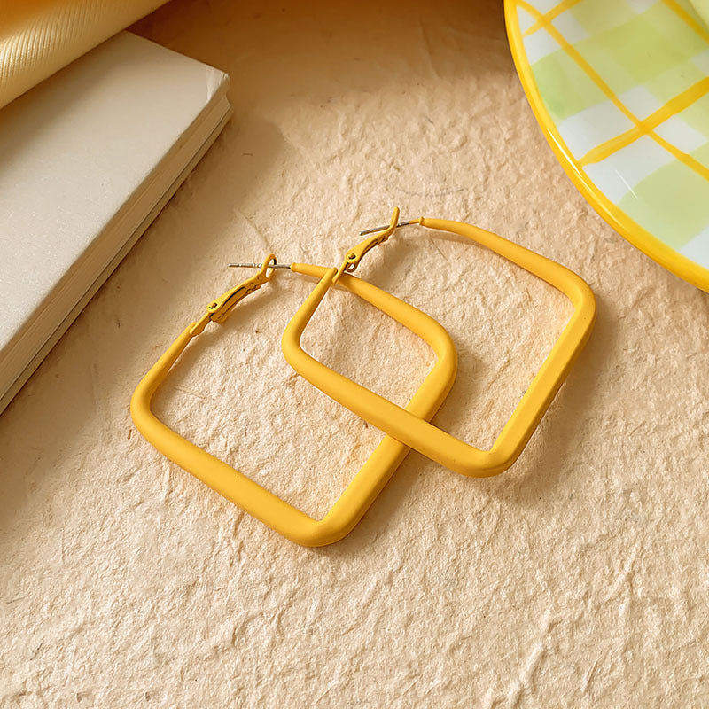 Women's Summer Yellow For Niche Design High-grade Earrings