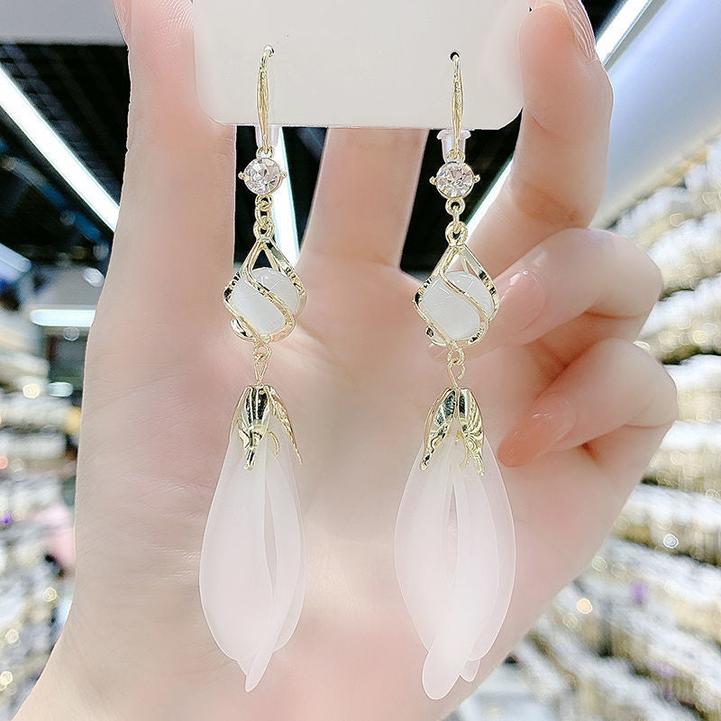 Elegant Tassel Casual Vacation Style Light Earrings