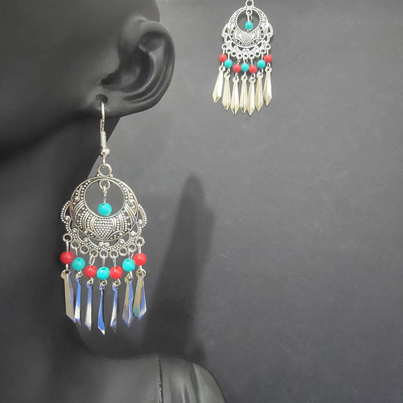 Ethnic Style Minority Scenic Spot Turquoise Earrings