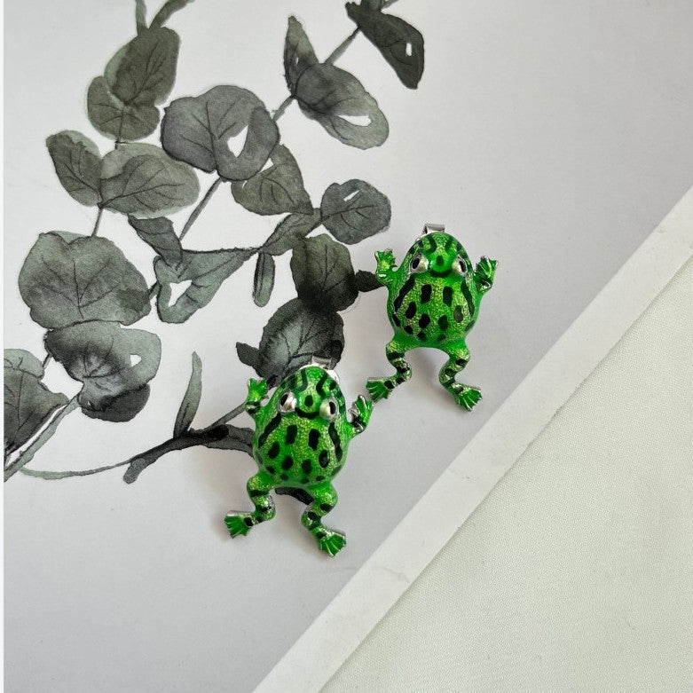 Frog Female Cute Personality Animal Retro Earrings