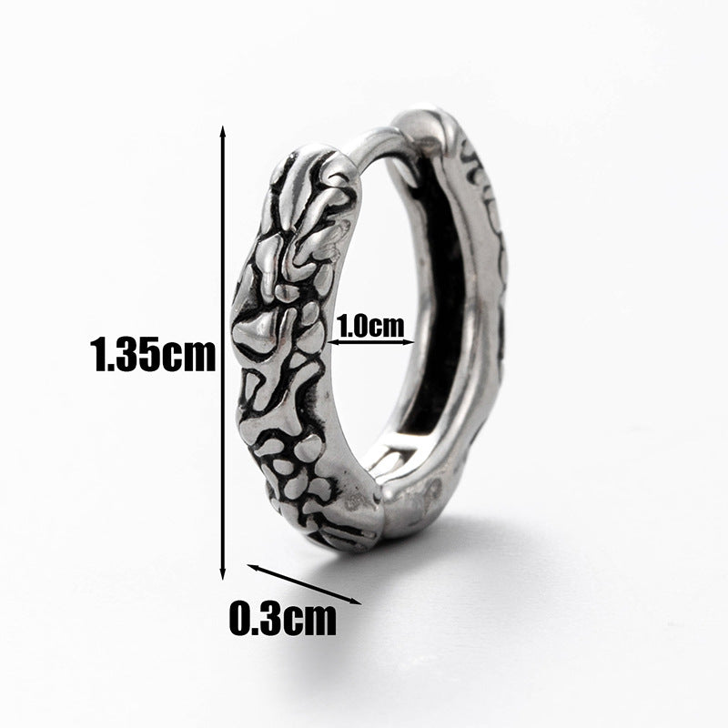 Men's Stainless Steel Cast Tiger Cross Pentagram Rings