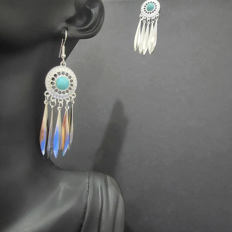 Ethnic Style Minority Scenic Spot Turquoise Earrings