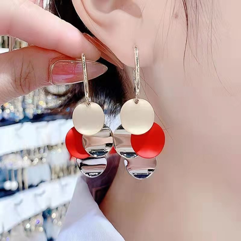 Needle Fashion High Sense Female Temperament Live Earrings