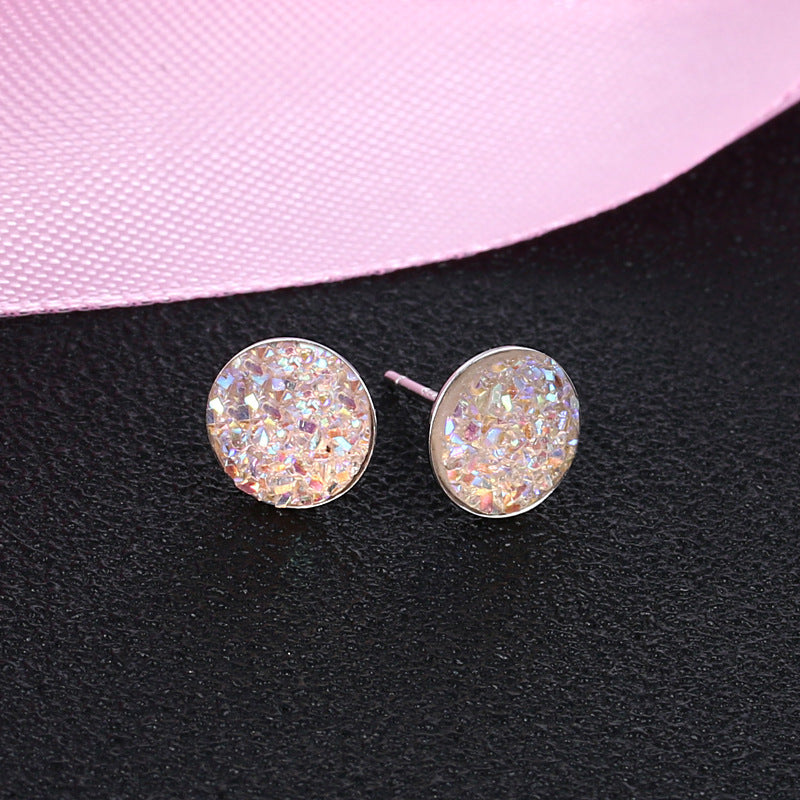 Women's & Men's Sier Vug Fashion Crystal Artistic Temperament Earrings