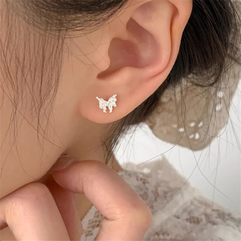 Sweet Cool Style Irregular Texture Light Luxury Minority Earrings