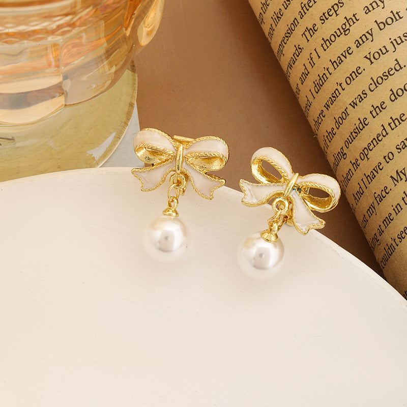 Needle Drop Oil Niche Design Gentle Earrings