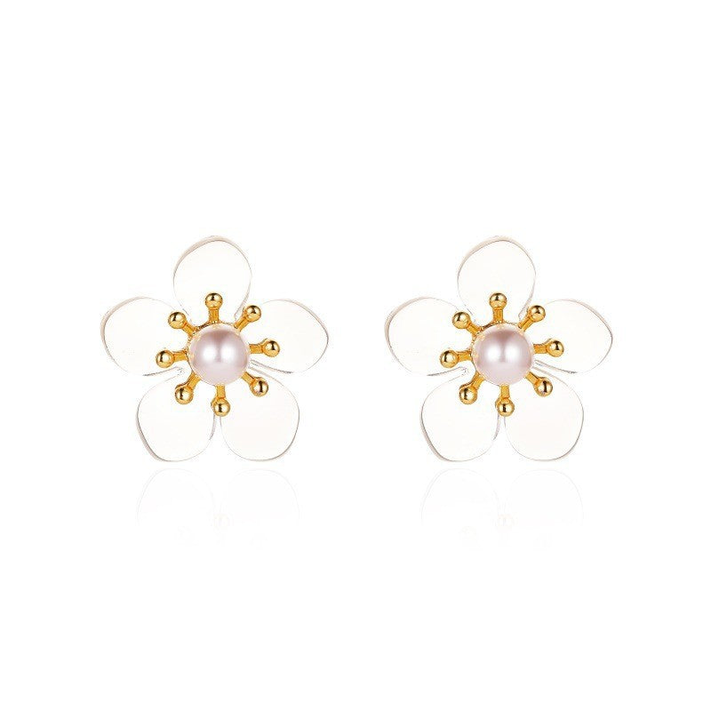 Early Spring Flower Ear Trendy Design Temperamental Earrings