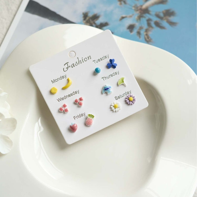 Sense Summer Does Not Fade Macaron Earrings