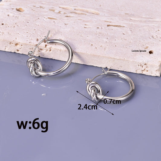 Hitches Hoop Female Cold Style Stylish Earrings