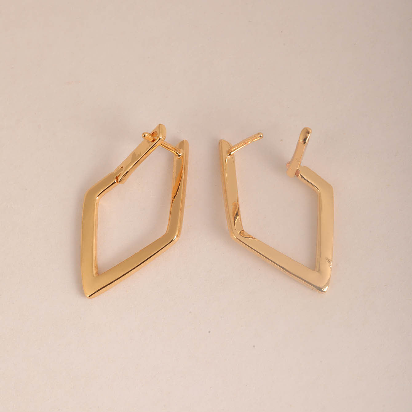 Square High-grade Trendy Simple Cold Style Earrings