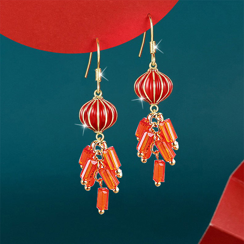 New Chinese Style Fashionable Elegant Album Earrings