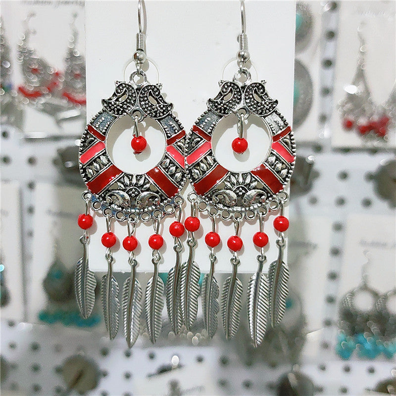 Ethnic Style Minority Scenic Spot Turquoise Earrings