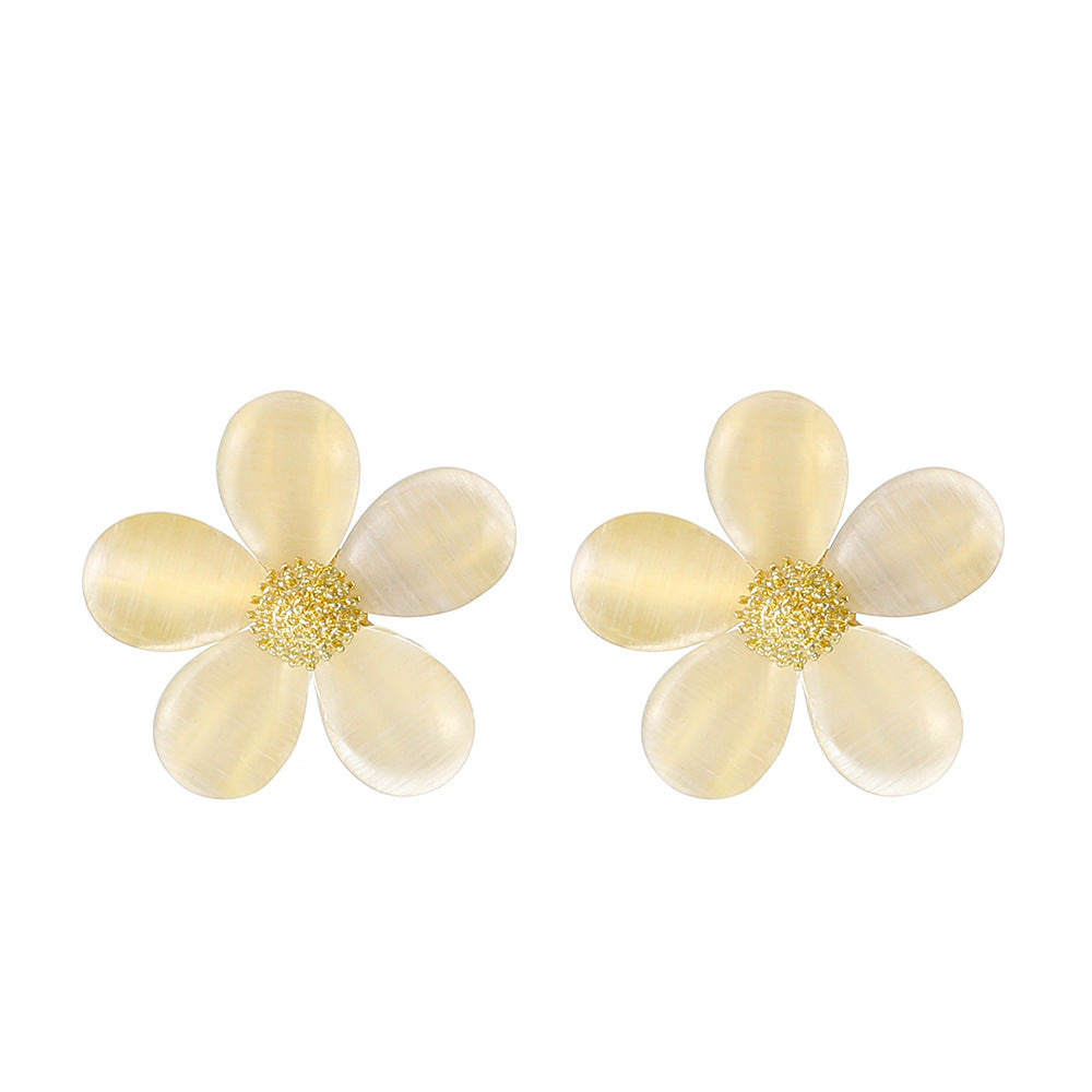 Early Spring Flower Ear Trendy Design Temperamental Earrings