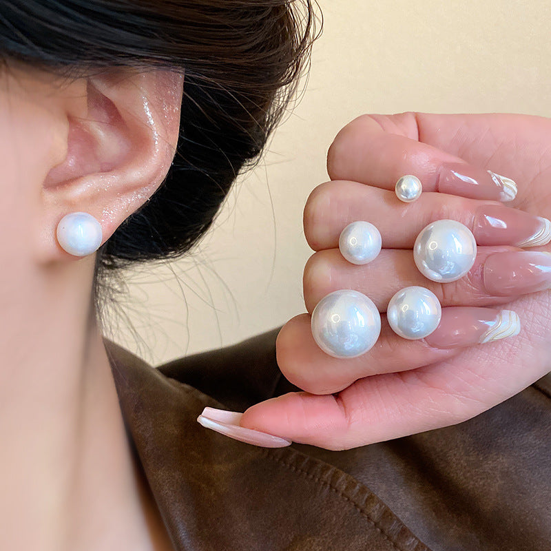 Women's Pearl Simple French Style Retro Elegant Earrings