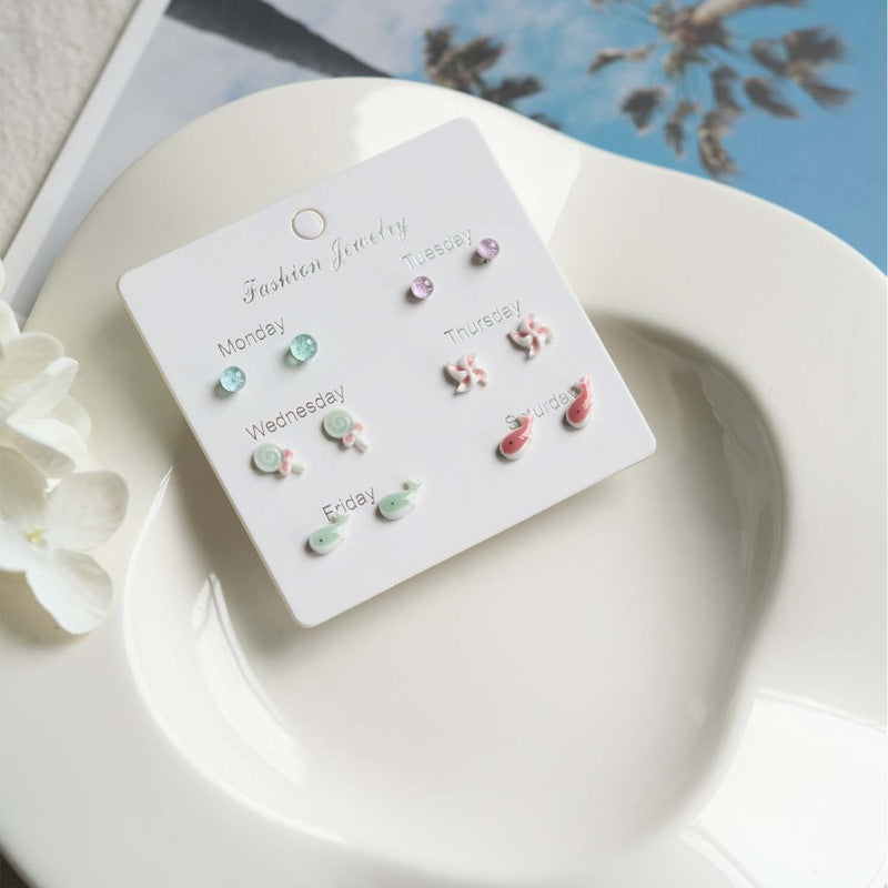 Sense Summer Does Not Fade Macaron Earrings